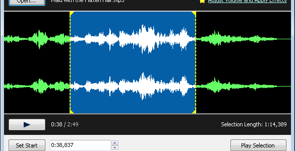 تحميل برنامج تقطيع الصوت MP3 Cutter مجانا