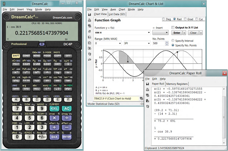 تحميل برنامج الالة الحاسبة العلمية DreamCalc Scientific Calculator