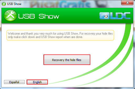 برنامج USB show لإظهار الملفات المخفية في الفلاش ميموري