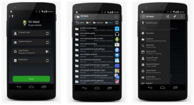 برنامج SD Maid لحذف مخلفات البرامج والملفات المحذوفة للاندرويد برنامج SD Maid لحذف مخلفات البرامج والملفات المحذوفة للاندرويد