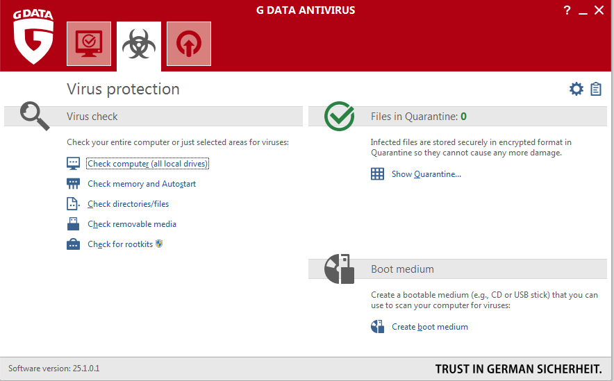 برنامج G DATA Antivirus لحماية الكمبيوتر من فيروسات الفلاشات والانترنت