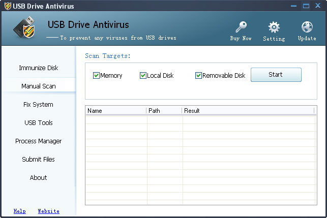 برنامج USB Drive Antivirus لحذف فيروسات الفلاشات