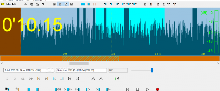 برنامج mp3DirectCut لتقطيع الملفات الصوتية والتعديل عليها