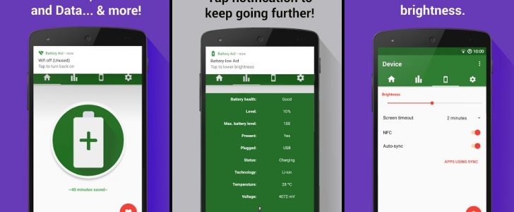 تطبيق Battery Aid 2 لاطالة عمر بطارية الاندرويد