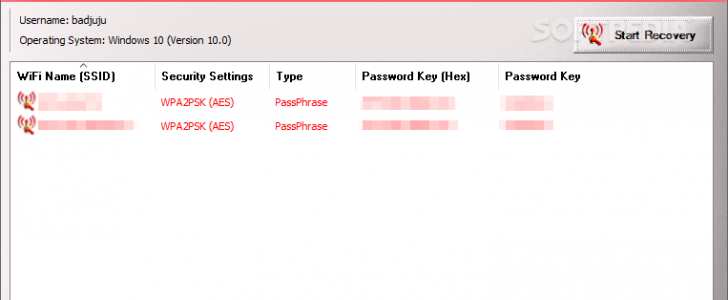 برنامج معرفة كلمة سر الواي فاي WiFi Password Decryptor