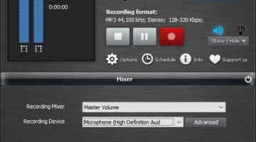 برنامج Free Sound Recorder لتسجيل الصوت من الكمبيوتر