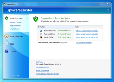 برنامج SpywareBlaster