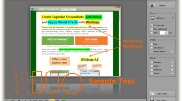 برنامج WinSnap لتصوير شاشة الكمبيوتر