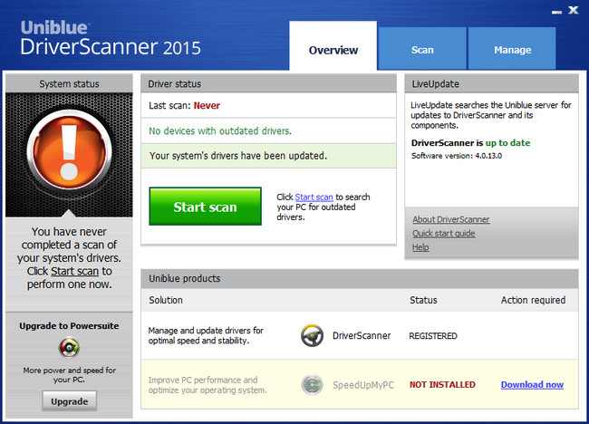 تحميل برنامج Uniblue DriverScanner لتحديث وجلب تعريفات الكمبيوتر