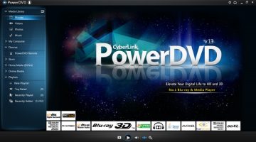 برنامج CyberLink PowerDVD لتشغيل الفيديوهات عالية الجودة