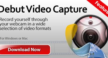برنامج Debut Video Capture لتسجيل الفيديو من الكمبيوتر والكاميرا