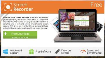 برنامج IceCream Screen Recorder لتصوير شاشة الكمبيوتر فيديو