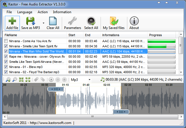 تحميل برنامج استخراج الصوت من الفيديو Free Audio Extractor