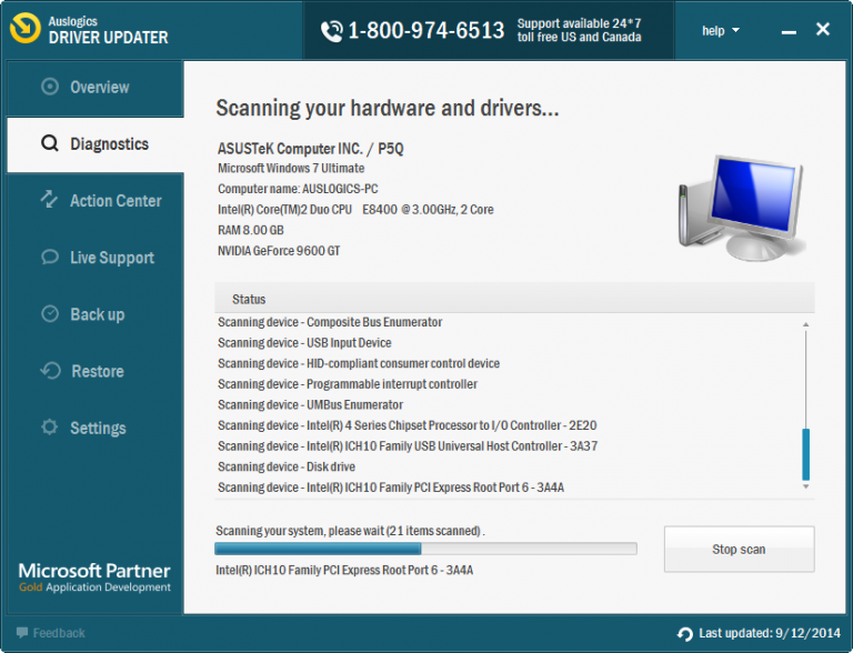 Auslogics Driver Updater 1.25.0.2 instal