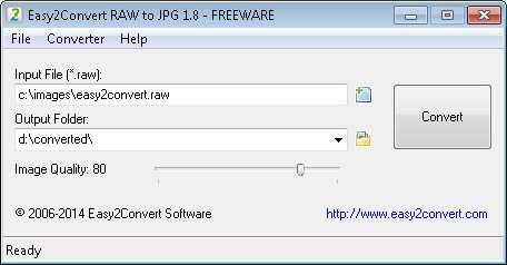 تحميل برنامج Easy2Convert RAW to JPG مجانا لتحويل الصور