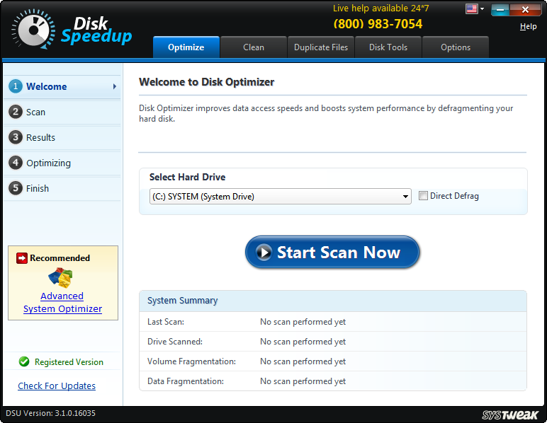 برنامج Systweak Disk Speedup لتسريع الكمبيوتر وتحسين الأداء