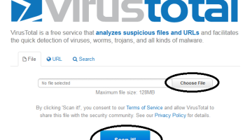 موقع VirusTotal للكشف عن الفيروسات اون لاين