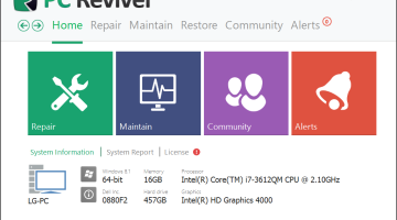 برنامج PC Reviver لعمل اصلاح وصيانة للكمبيوتر