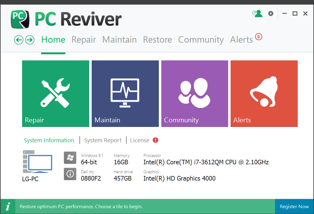 تحميل برنامج PC Reviver لعمل اصلاح وصيانة للكمبيوتر