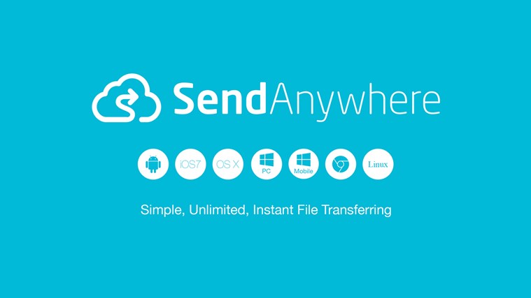 تطبيق Send Anywhere لإرسال الملفات بين منصات التشغيل المختلفة