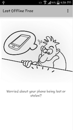 تطبيق Lost Offline لإيجاد هاتفك المسروق دون إتصال بالإنترنت