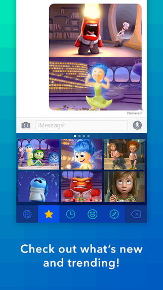 لوحة مفاتيح الصور المتحركة Disney على ايفون
