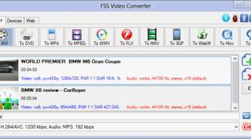 تحميل برنامج FSS Video Converter لتحويل مقاطع الفيديو والافلام