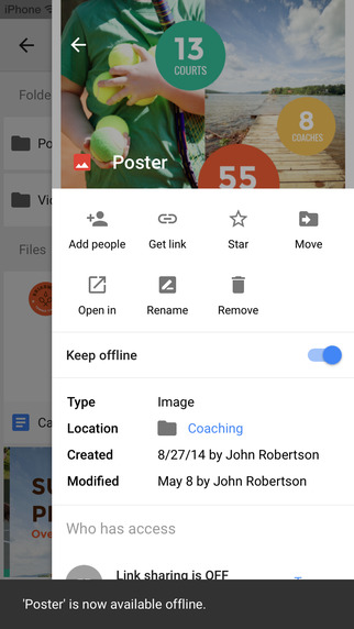 تحديث تطبيق Google Drive على ايفون يجلب تصميم ماتيريال ديزاين