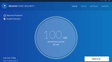 برنامج Reason Core Security لمكافحة الفيروسات وحذفها