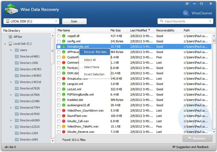 برنامج Wise Data Recovery لاستعادة المحذوفات 54d4912518eb7scr_0-700x491