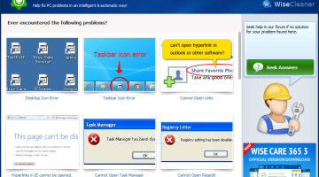 برنامج Wise PC 1stAid لإصلاح مشاكل ويندوز بطريقة سريعة وذكية