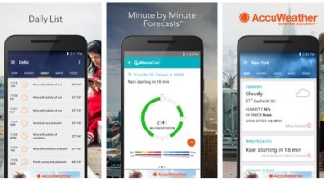 برنامج AccuWeather للإطلاع علي حالة الجو والطقس