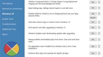 برنامج FixWin 10 لإصلاح كل مشكلات ويندوز 10