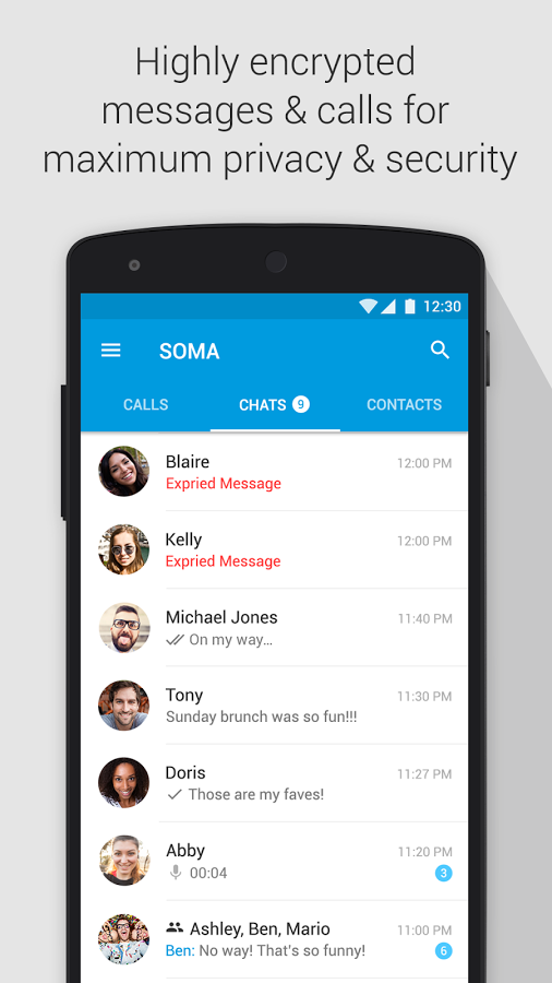 تطبيق SOMA Messenger لعمل مكالمات فيديو مجانية
