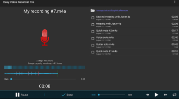 تطبيق Easy Voice Recorder لتسجيل الصوت للاندرويد بمميزات قوية