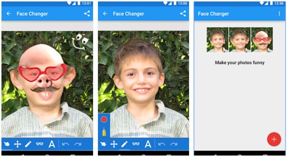 تطبيق Face Changer للتلاعب بصورة الوجه وتغييرها للاندرويد