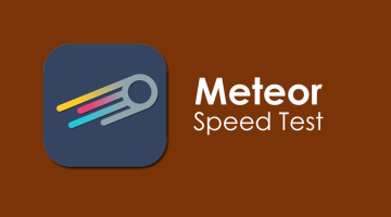 تطبيق Meteor Speed Test لقياس سرعة النت للاندرويد والايفون
