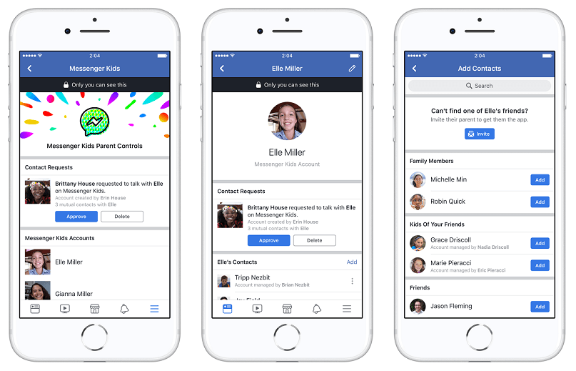 تطبيق Facebook Messenger Kids للاطفال من فيس بوك