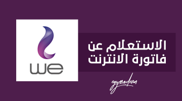 الاستعلام عن فاتورة النت we برقم التليفون